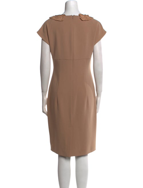 Max Mara Studio Bateau Neckline Knee-Length Dress