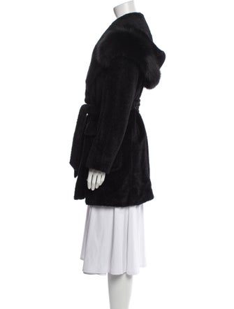 Max Mara Studio Alpaca Faux Fur Coat