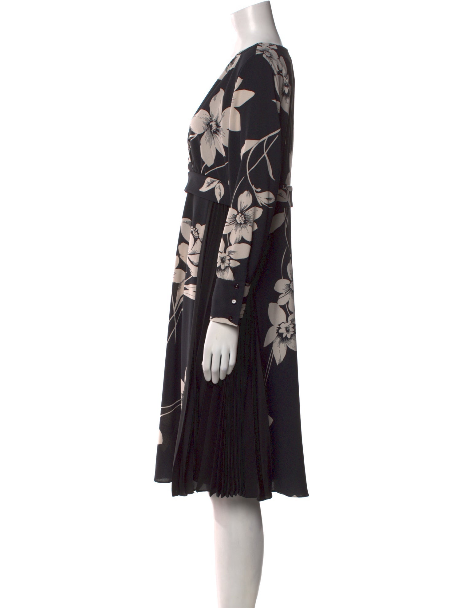 Max Mara Studio Floral Print Knee-Length Dress w/ Tags