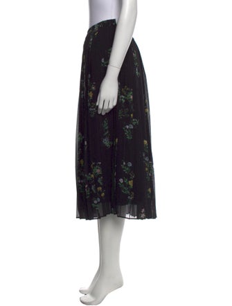 Max Mara Studio Floral Print Midi Length Skirt