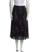 Max Mara Studio Floral Print Midi Length Skirt