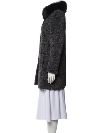 Max Mara Studio Alpaca Faux Fur Jacket