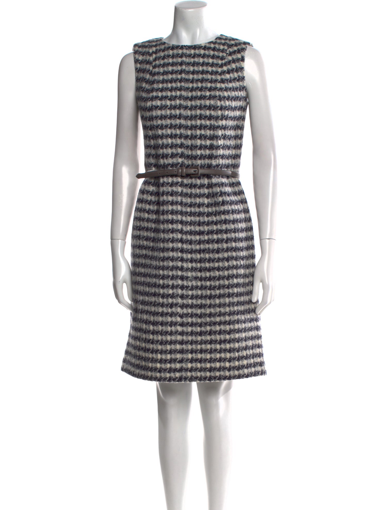 Max Mara Studio Virgin Wool Knee-Length Dress