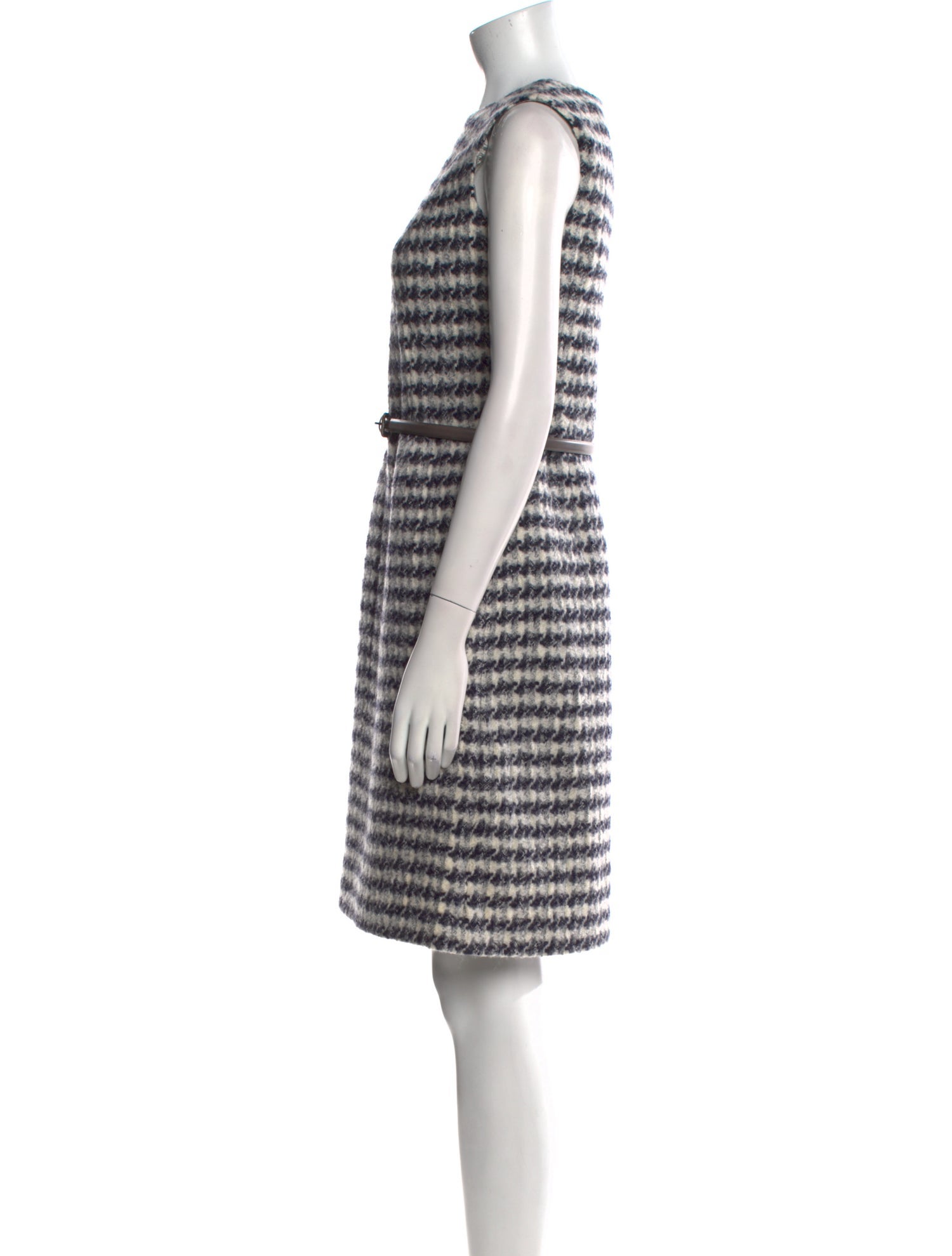 Max Mara Studio Virgin Wool Knee-Length Dress