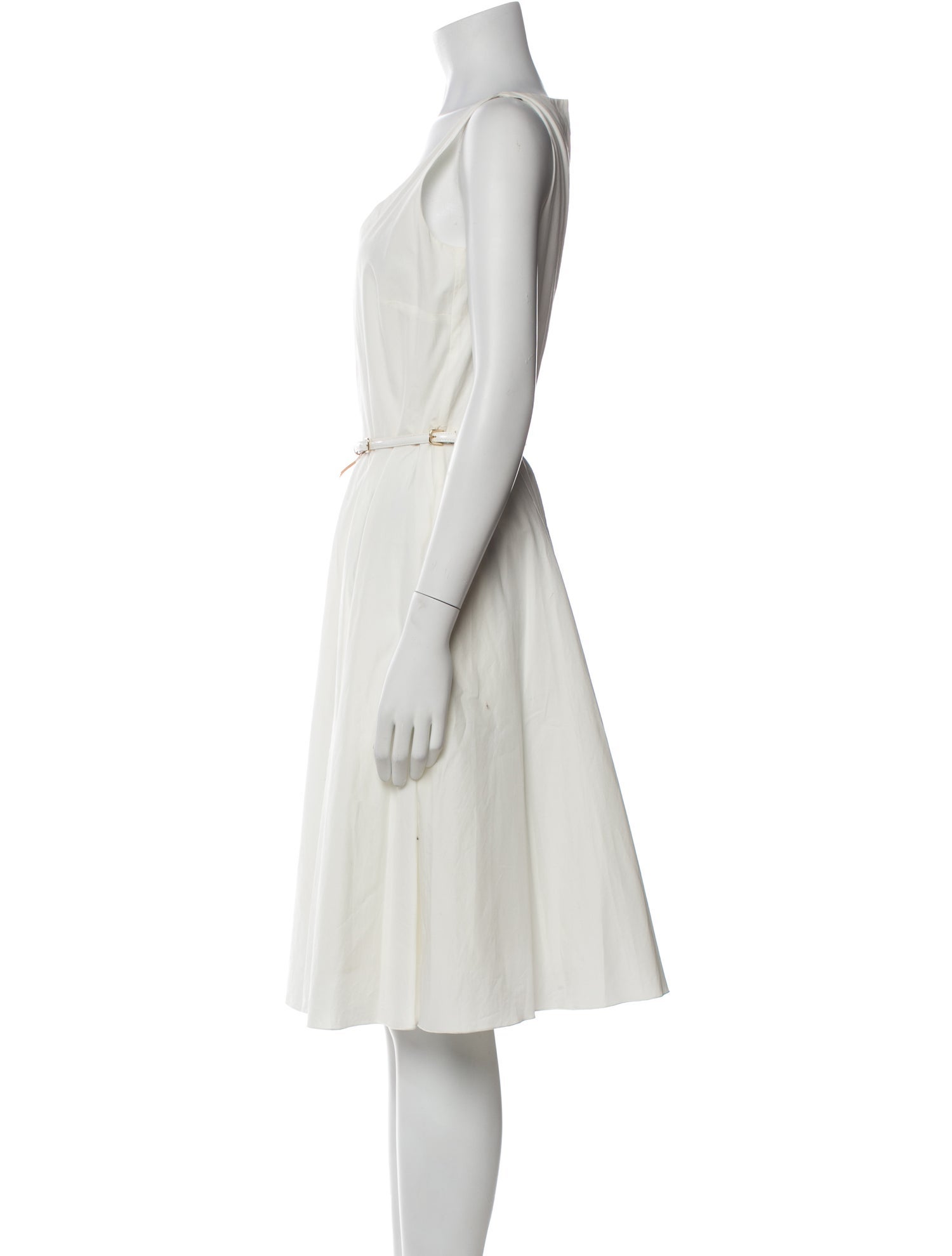 Max Mara Studio V-Neck Knee-Length Dress