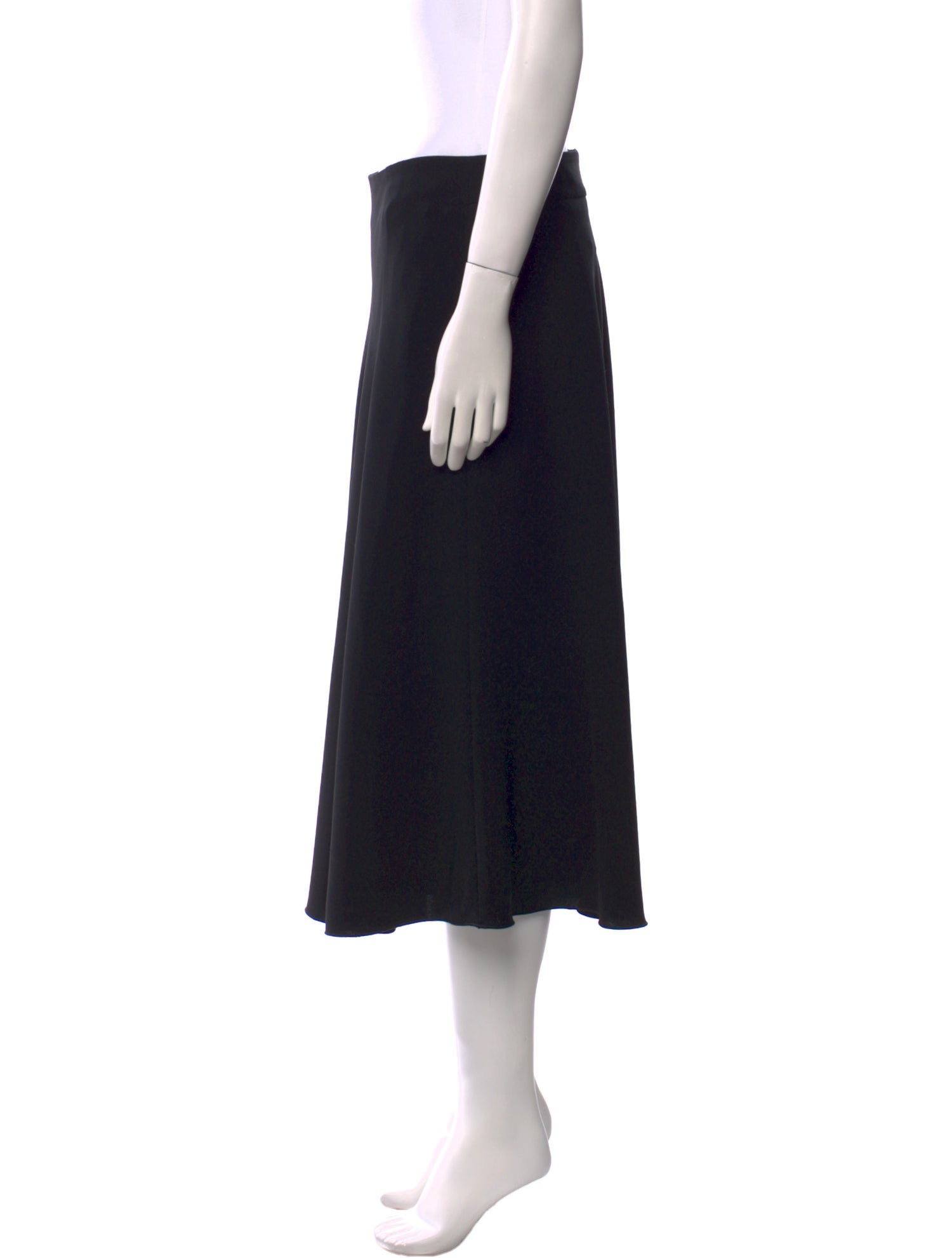 Max Mara Studio Pleated Accents Midi Length Skirt