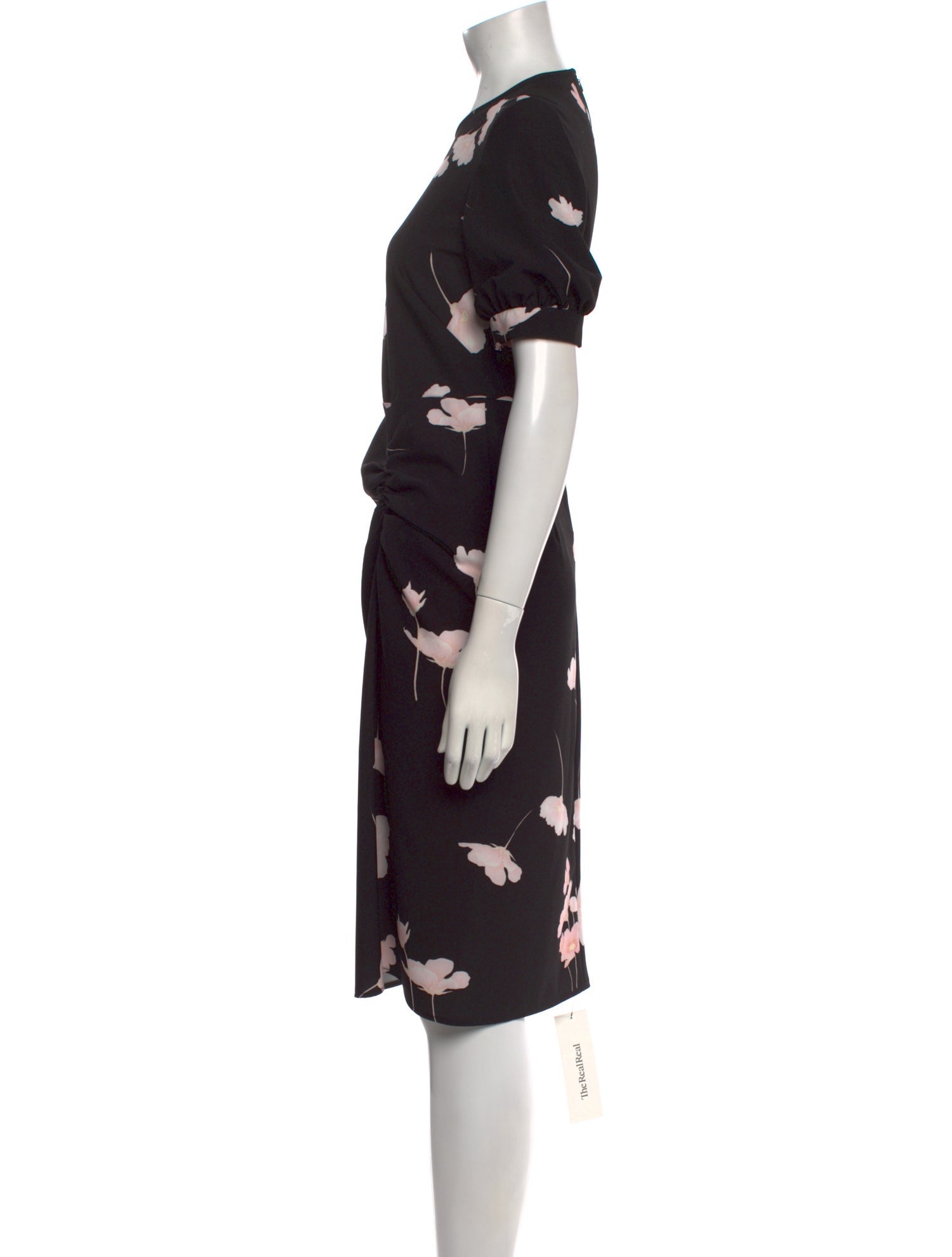 Max Mara Studio Floral Print Knee-Length Dress