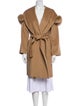 Max Mara Studio Virgin Wool Faux Fur Coat