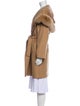 Max Mara Studio Virgin Wool Faux Fur Coat