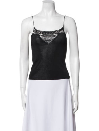 Max Mara Studio Square Neckline Sleeveless Top