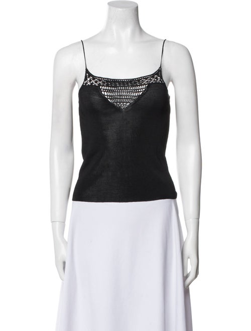 Max Mara Studio Square Neckline Sleeveless Top