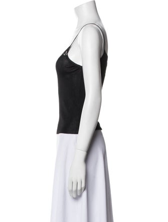 Max Mara Studio Square Neckline Sleeveless Top