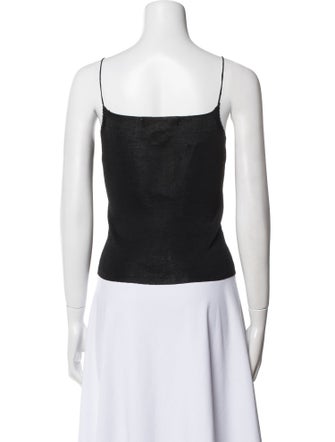 Max Mara Studio Square Neckline Sleeveless Top