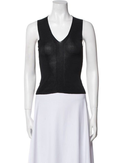 Max Mara Studio V-Neck Sleeveless Top