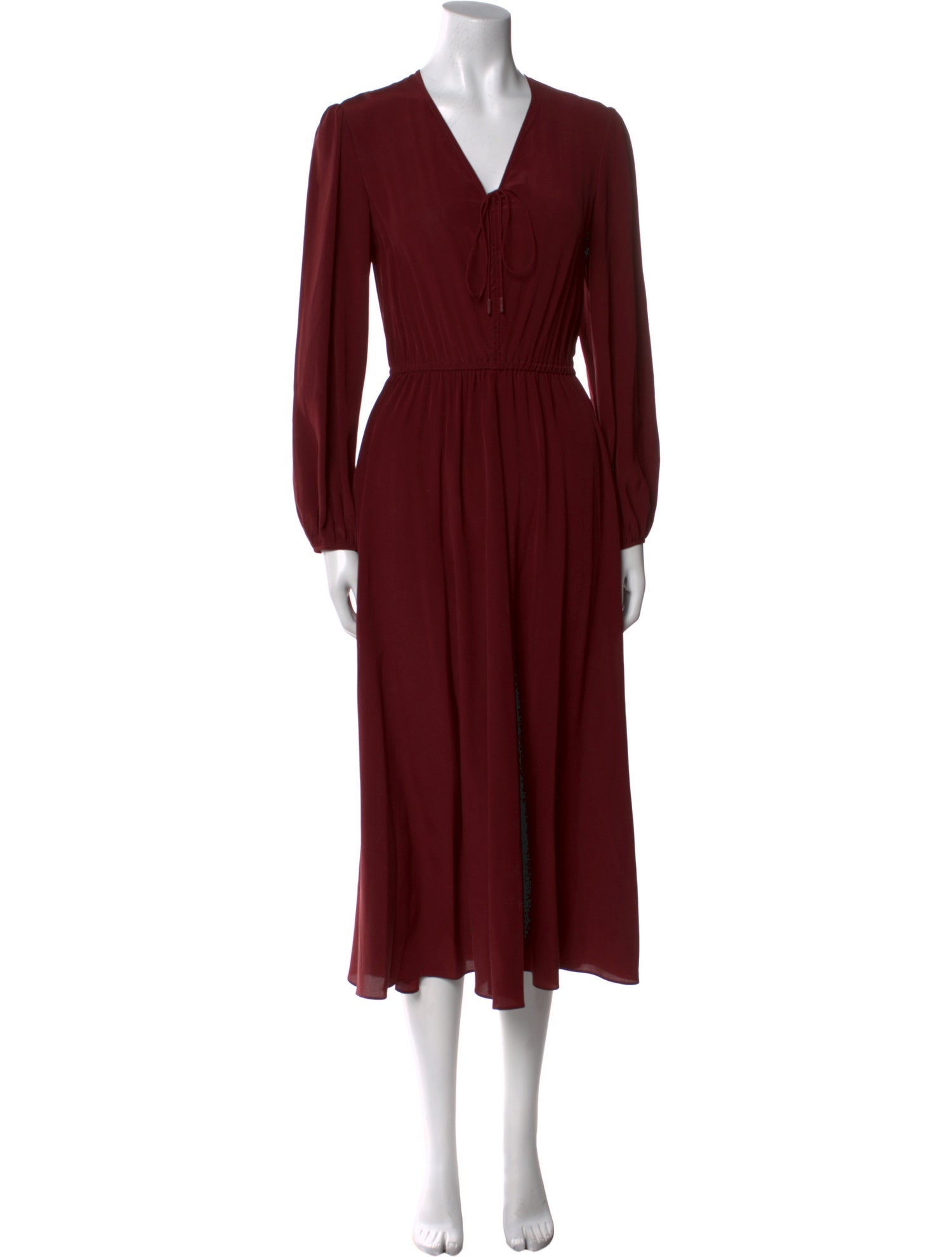 Max Mara Studio V-Neck Long Dress