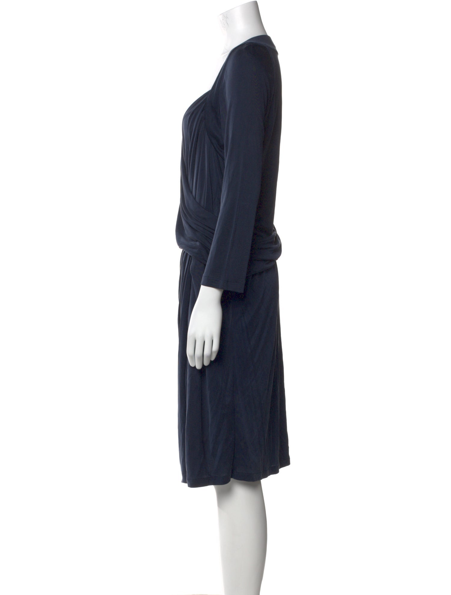 Max Mara Studio V-Neck Knee-Length Dress