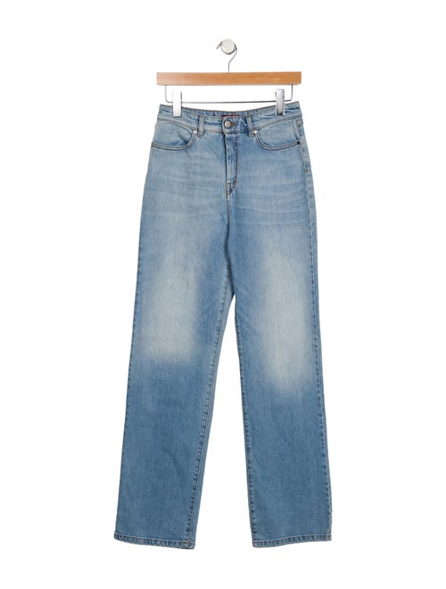 Max Mara Studio High-Rise Straight Leg Jeans