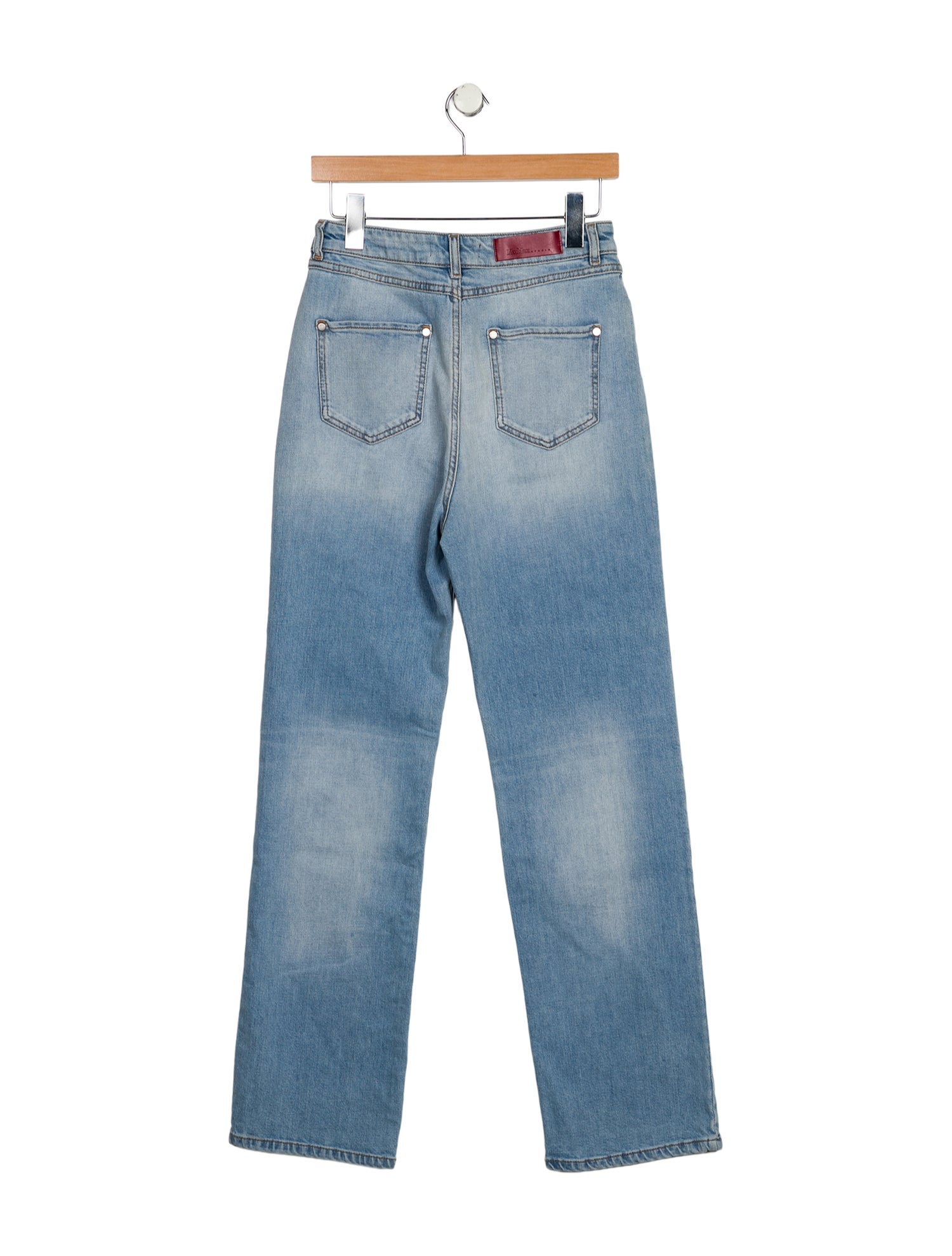 Max Mara Studio High-Rise Straight Leg Jeans