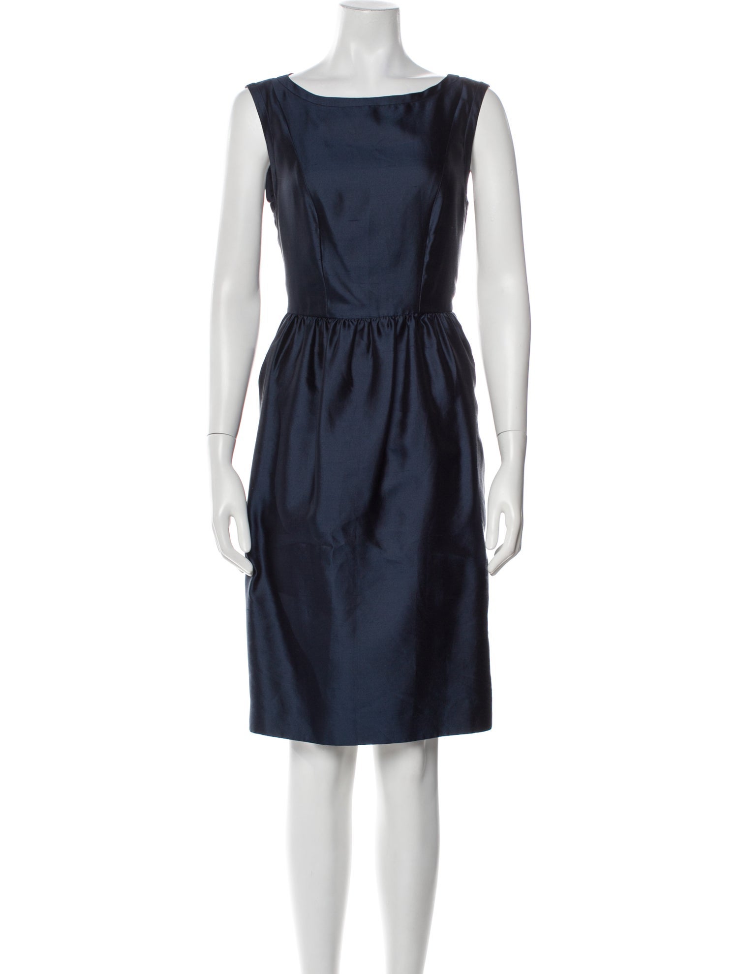 Max Mara Studio Bateau Neckline Knee-Length Dress