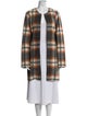 Max Studio Wool Plaid Print Evening Jacket