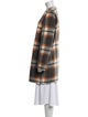 Max Studio Wool Plaid Print Evening Jacket