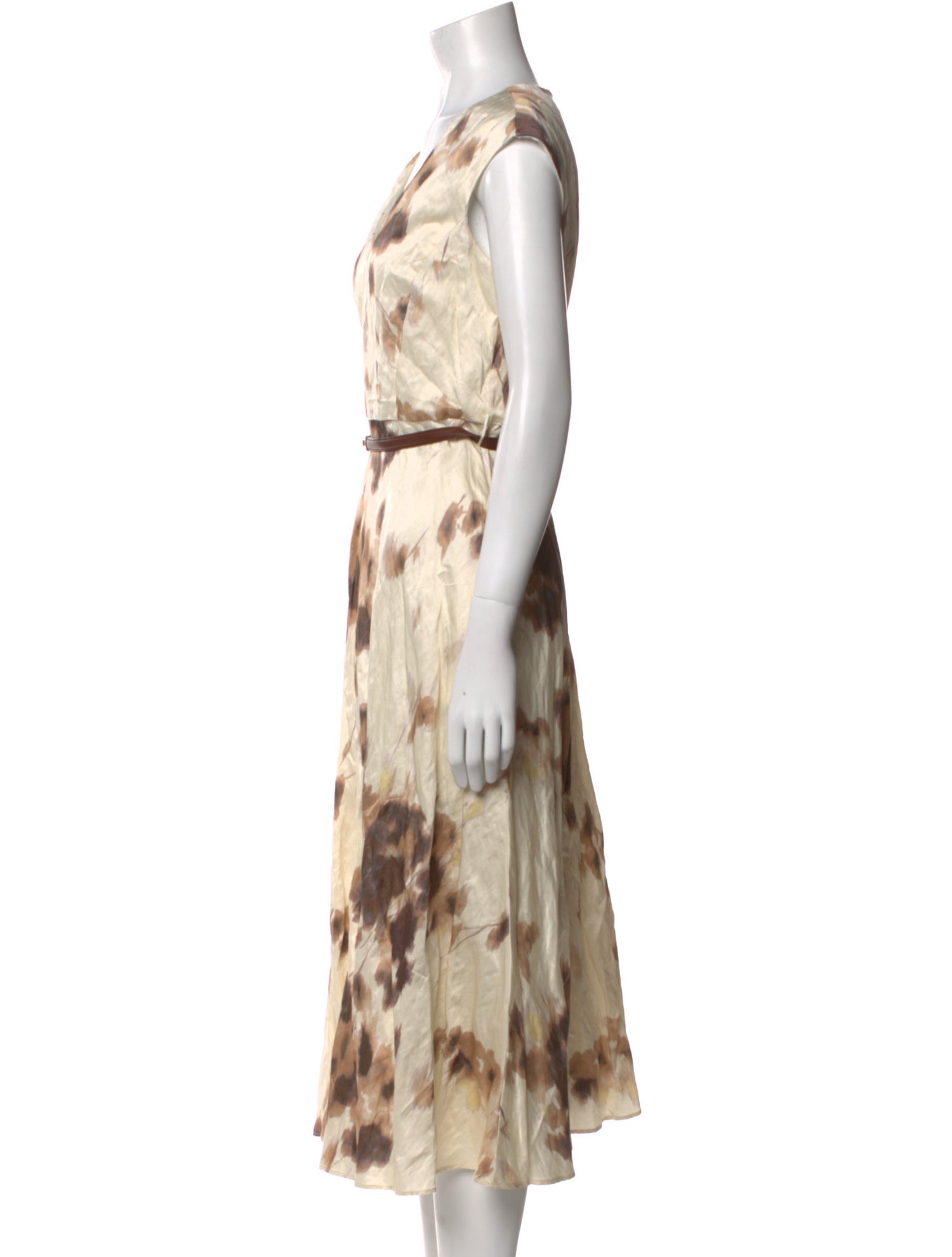 Max Mara Studio Printed Long Dress w/ Tags