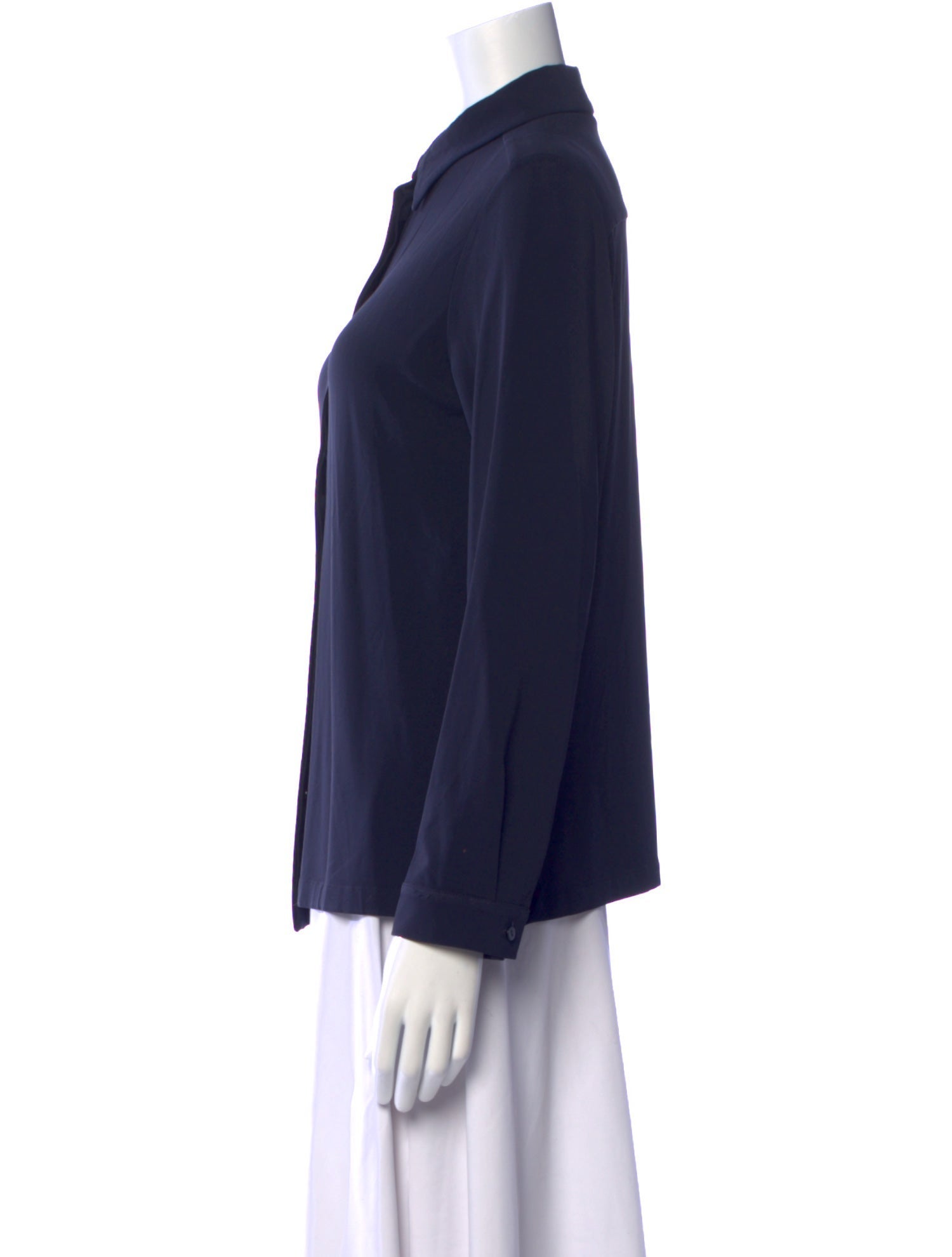 Max Mara Studio Long Sleeve Button-Up Top