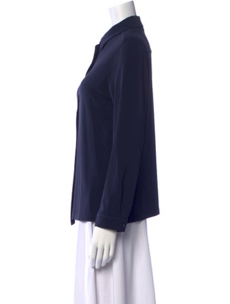 Max Mara Studio Long Sleeve Button-Up Top
