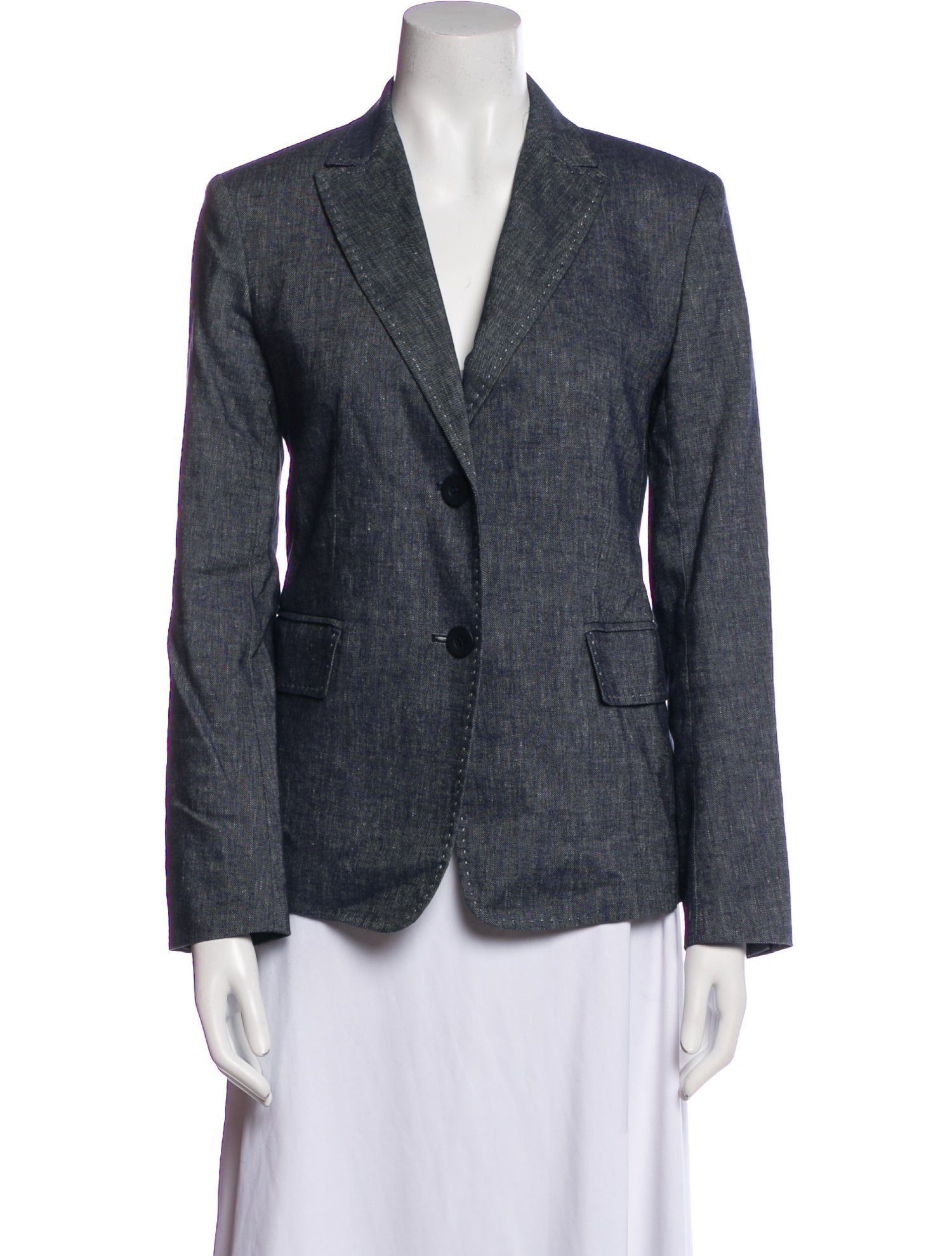 Max Mara Studio Plaid Print Blazer