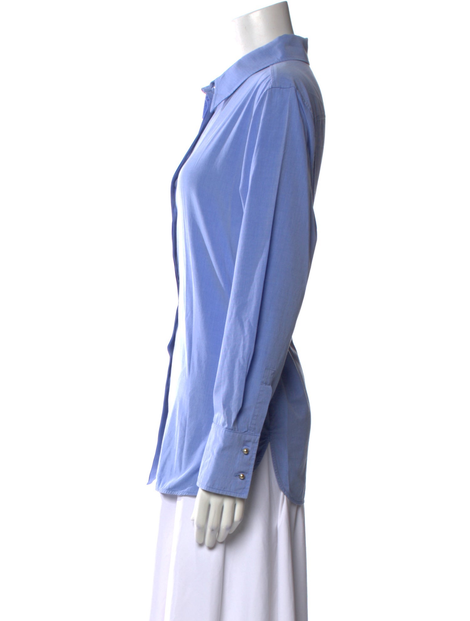 Max Mara Studio Long Sleeve Button-Up Top