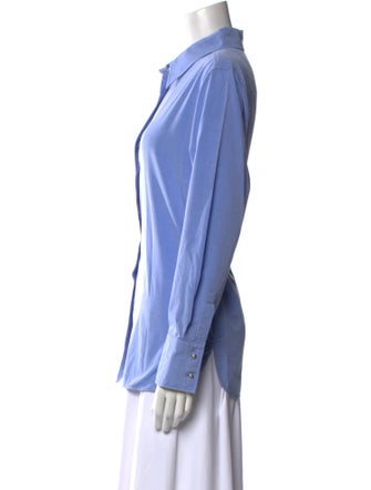 Max Mara Studio Long Sleeve Button-Up Top