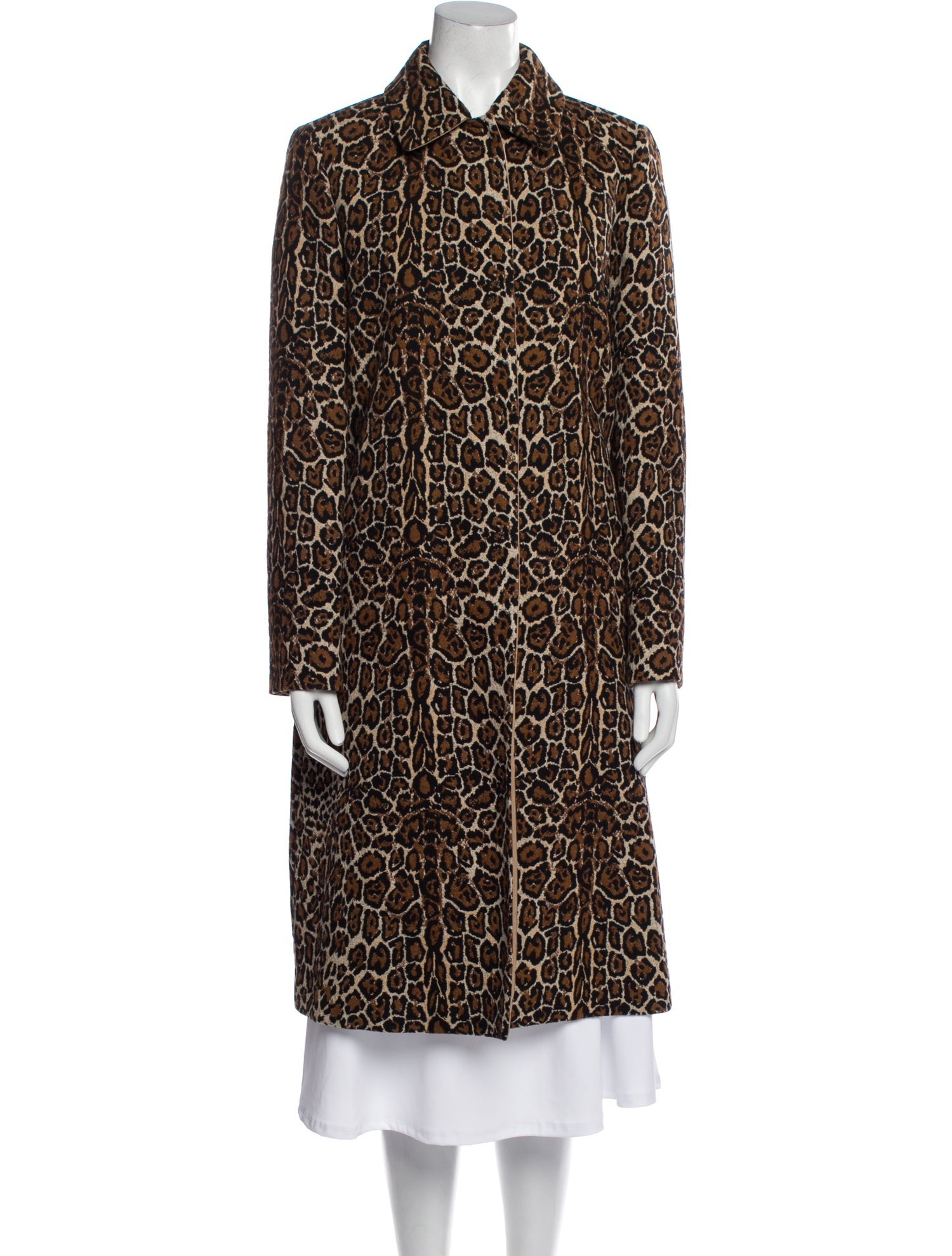 Max Mara Studio Animal Print Trench Coat w/ Tags