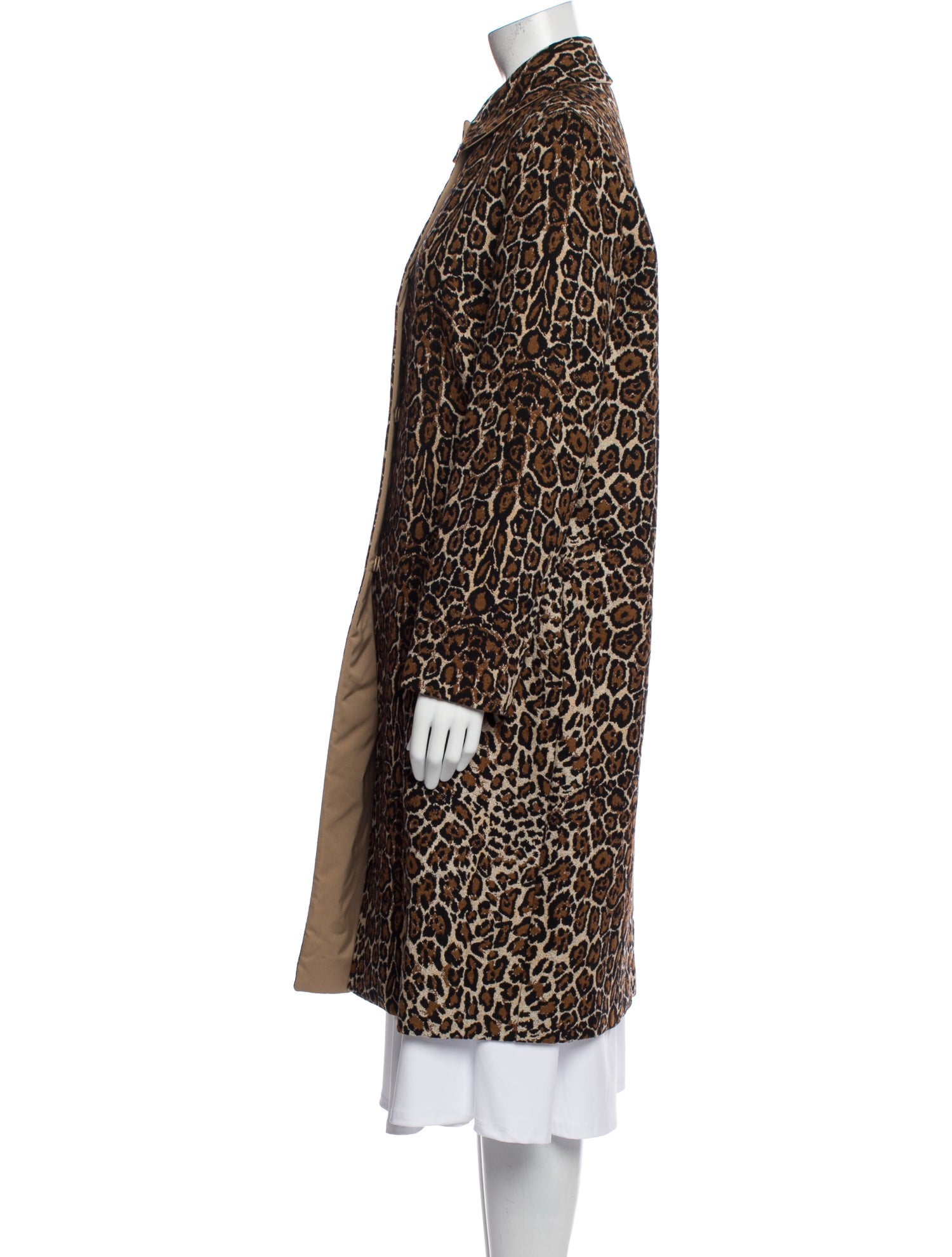 Max Mara Studio Animal Print Trench Coat w/ Tags