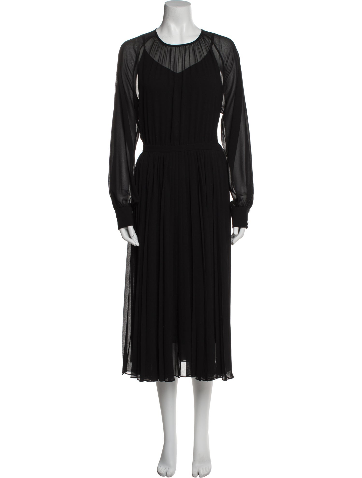Max Mara Studio Crew Neck Long Dress