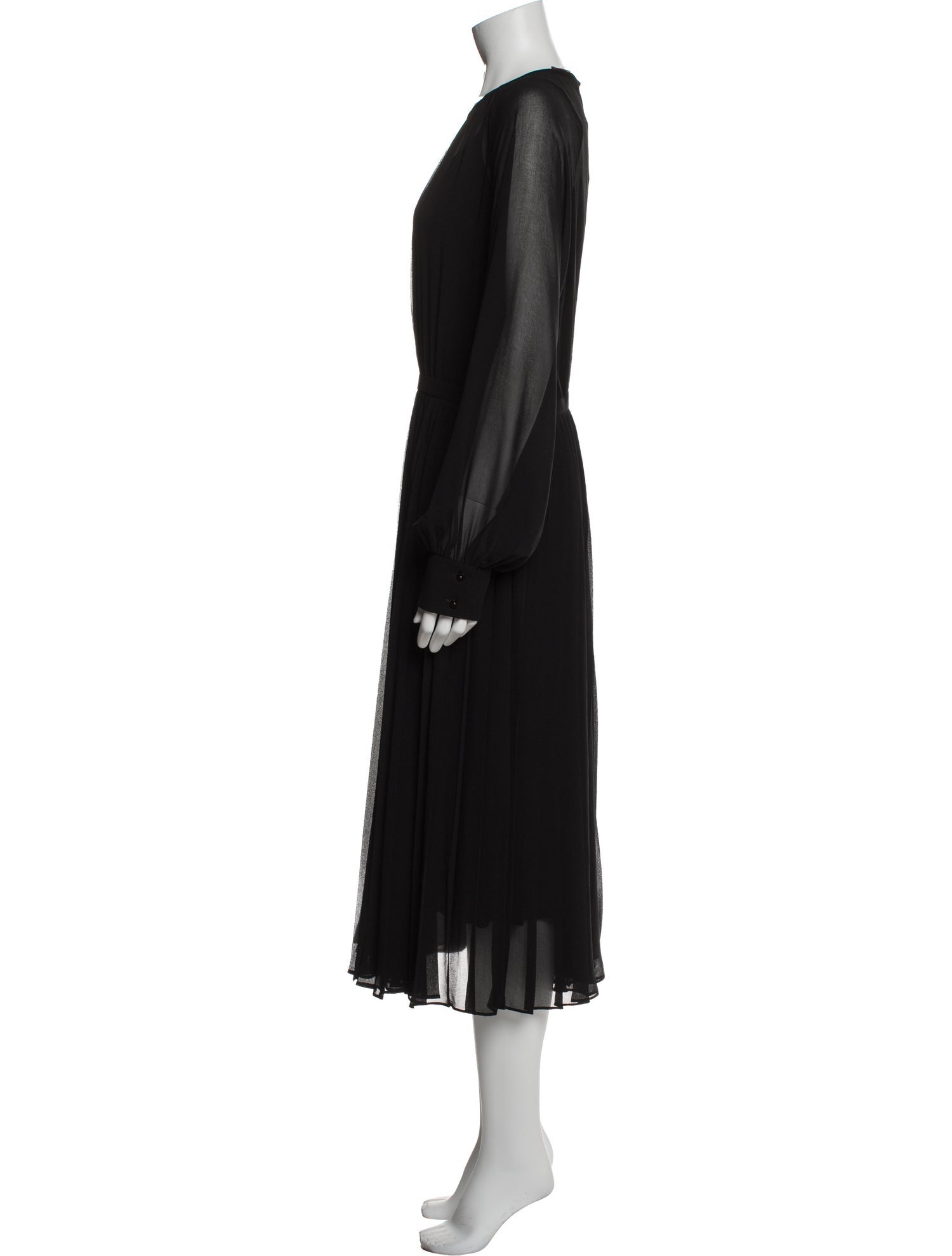 Max Mara Studio Crew Neck Long Dress