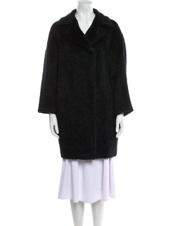 Max Mara Studio Alpaca Faux Fur Coat