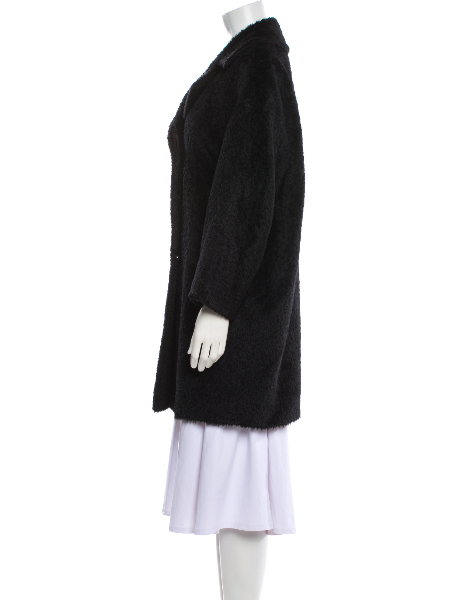 Max Mara Studio Alpaca Faux Fur Coat