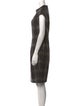 Max Mara Studio Plaid Print Knee-Length Dress