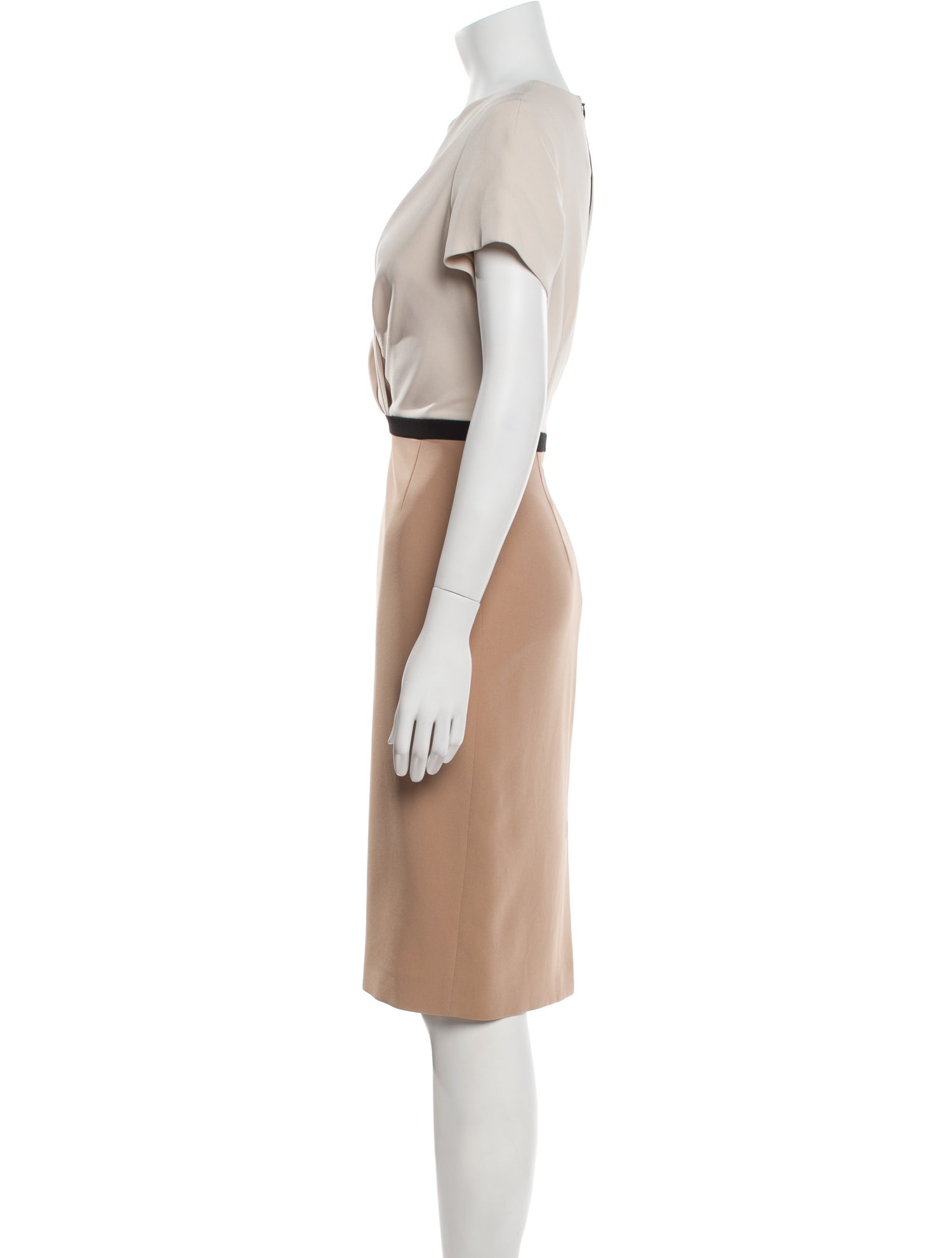 Max Mara Studio Crew Neck Knee-Length Dress