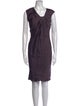 Max Mara Studio V-Neck Knee-Length Dress