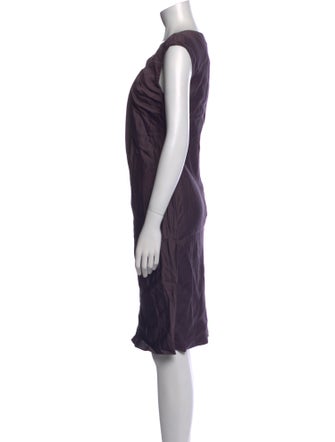Max Mara Studio V-Neck Knee-Length Dress