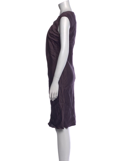 Max Mara Studio V-Neck Knee-Length Dress