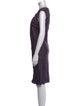 Max Mara Studio V-Neck Knee-Length Dress