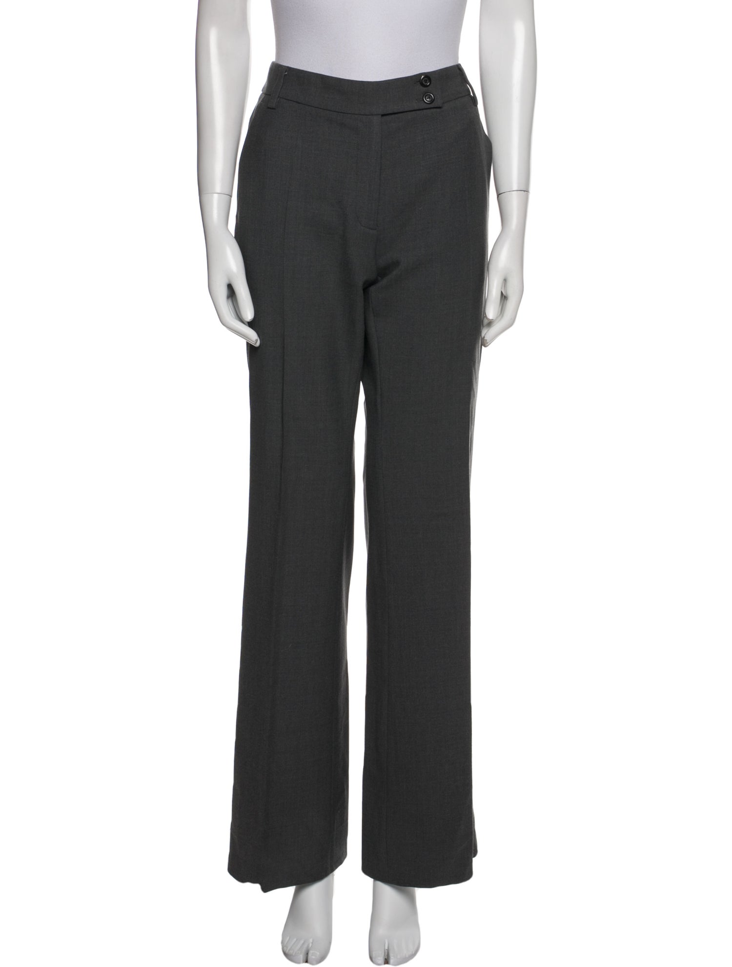 Max Mara Studio Virgin Wool Wide Leg Pants