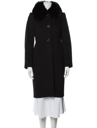Max Mara Studio Angora Faux Fur Coat