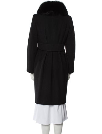 Max Mara Studio Angora Faux Fur Coat