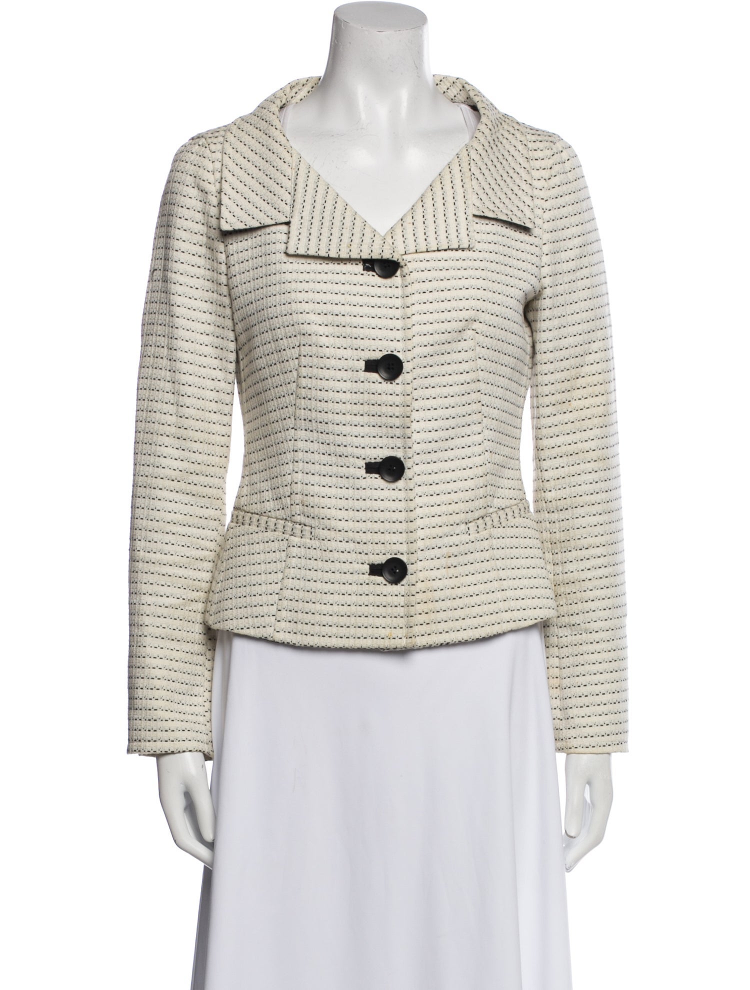 Max Mara Studio Tweed Pattern Blazer