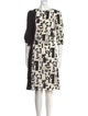 Max Mara Studio Printed Knee-Length Dress