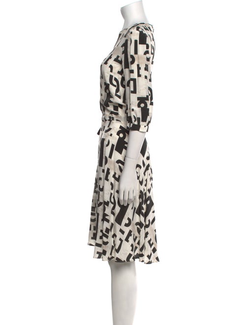 Max Mara Studio Printed Knee-Length Dress