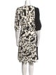Max Mara Studio Printed Knee-Length Dress